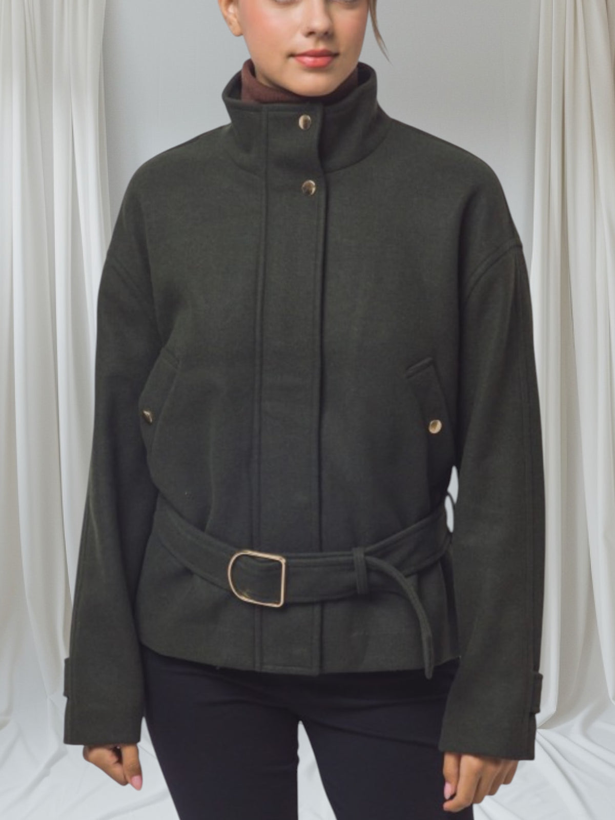 Jacket With Belt