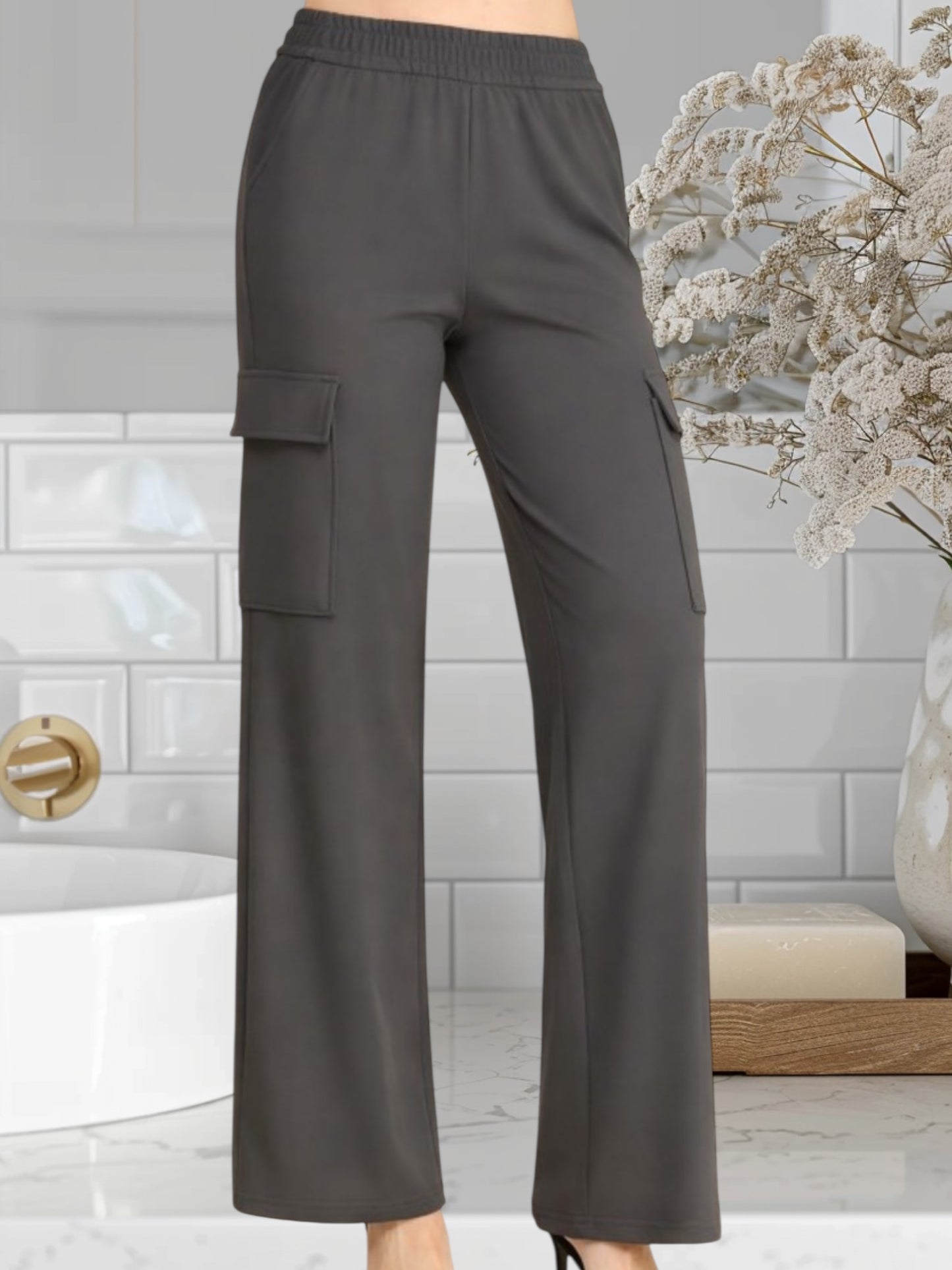 Cargo Pants Elastic Waist