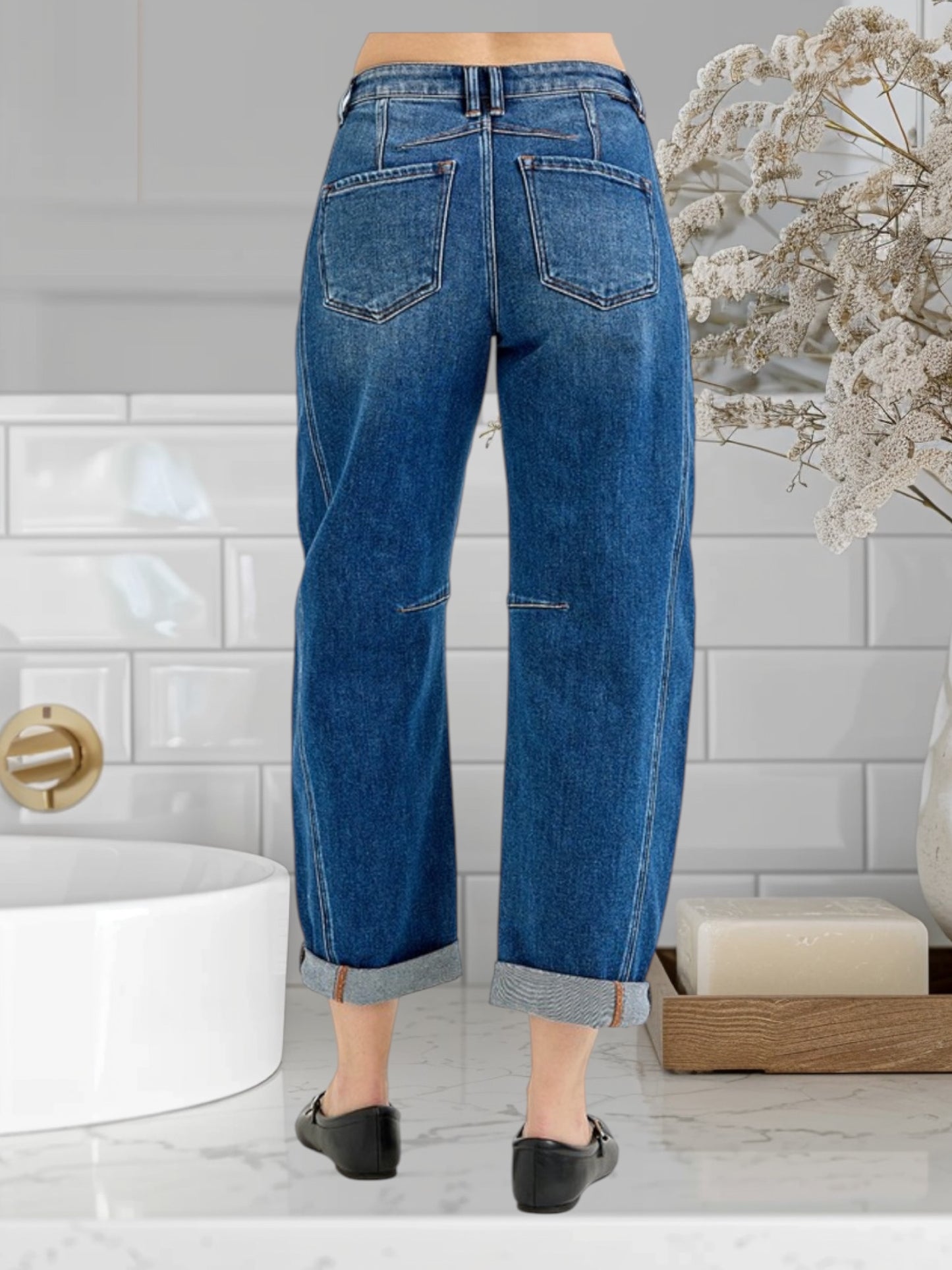 High Rise Barrel Jean 5901