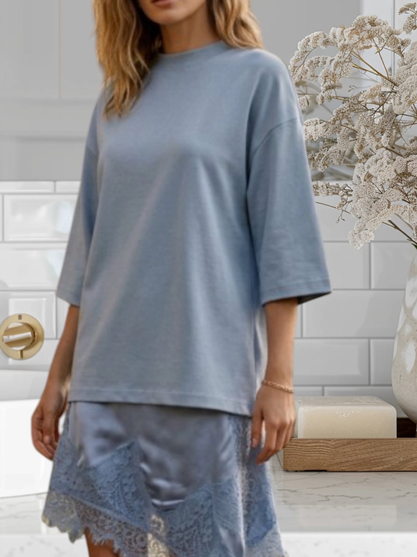 Shirt W/Lace
