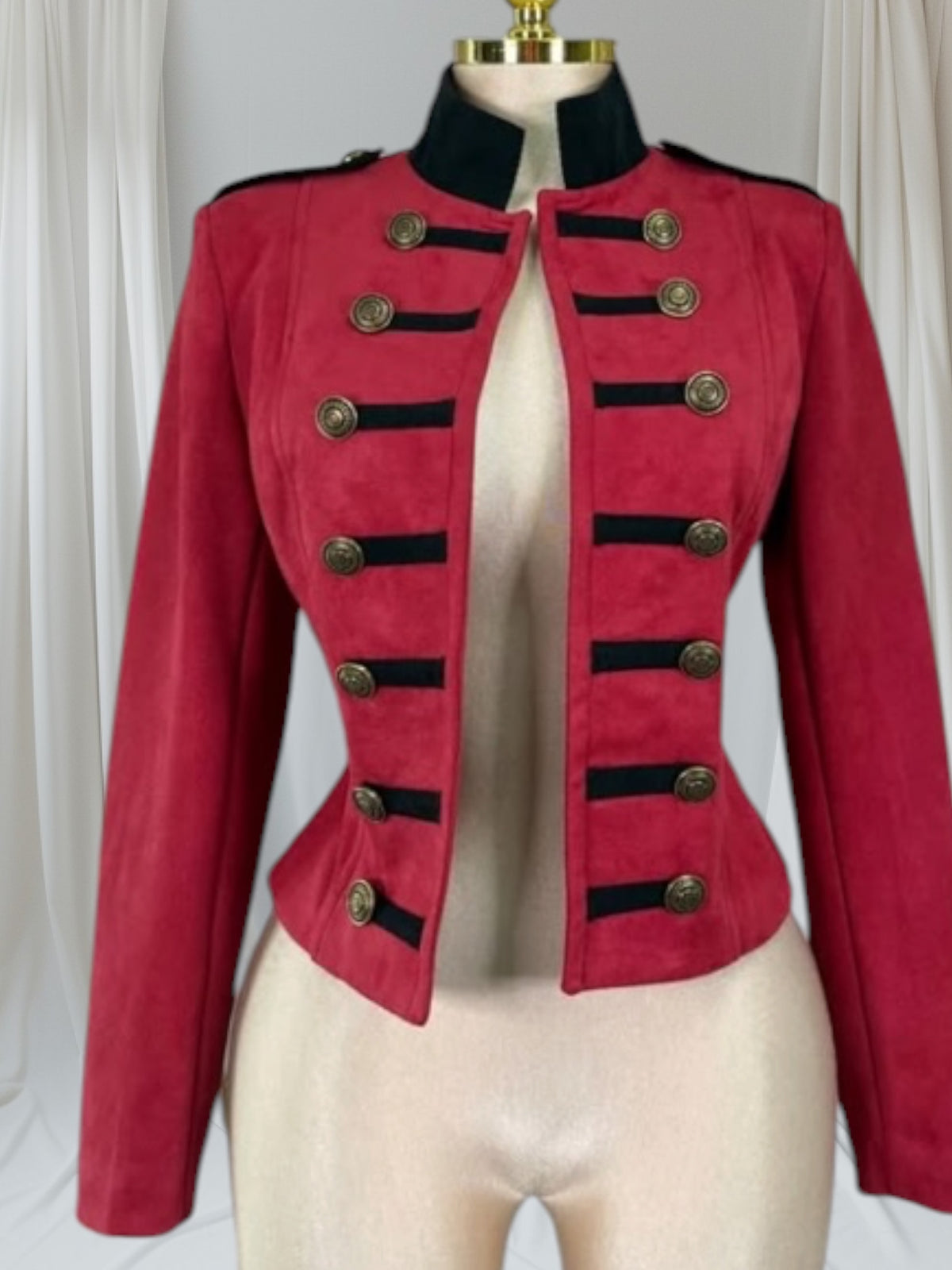 Faux Suede Napoleón Jacket