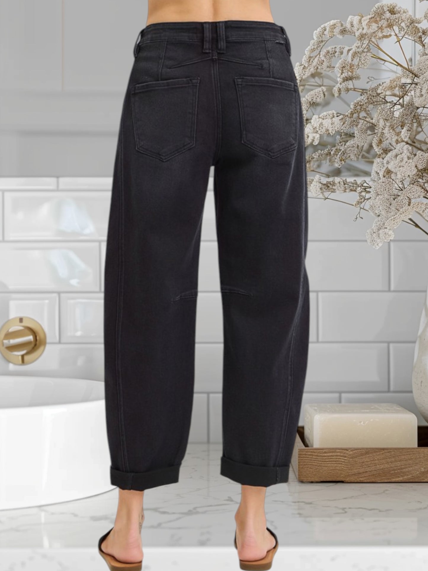 High Rise Barrel Jean 5901