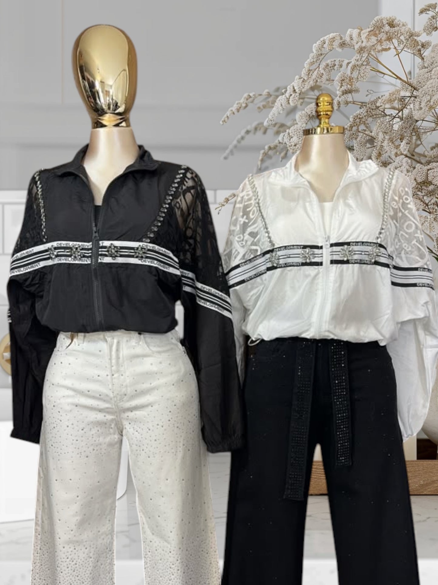 Embellishing one size Jacket