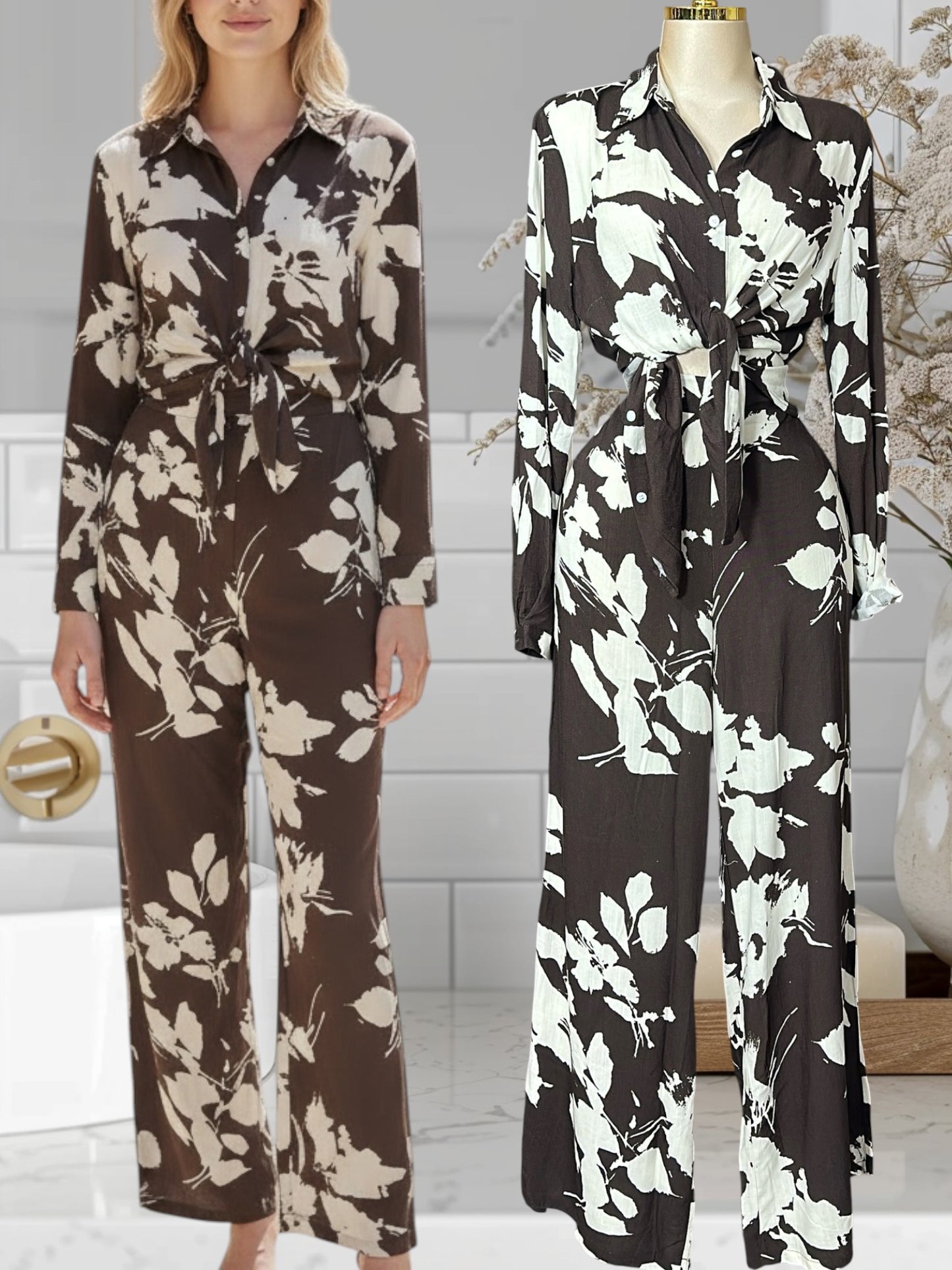 2 Pcs Floral Set
