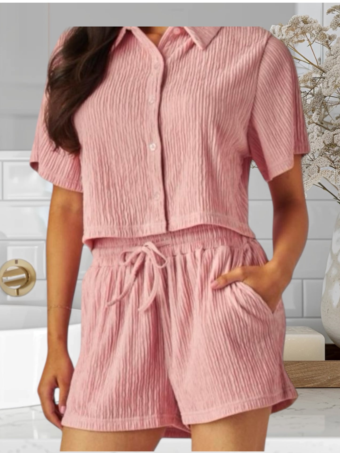 Jackeline 2pcs Set , short and top