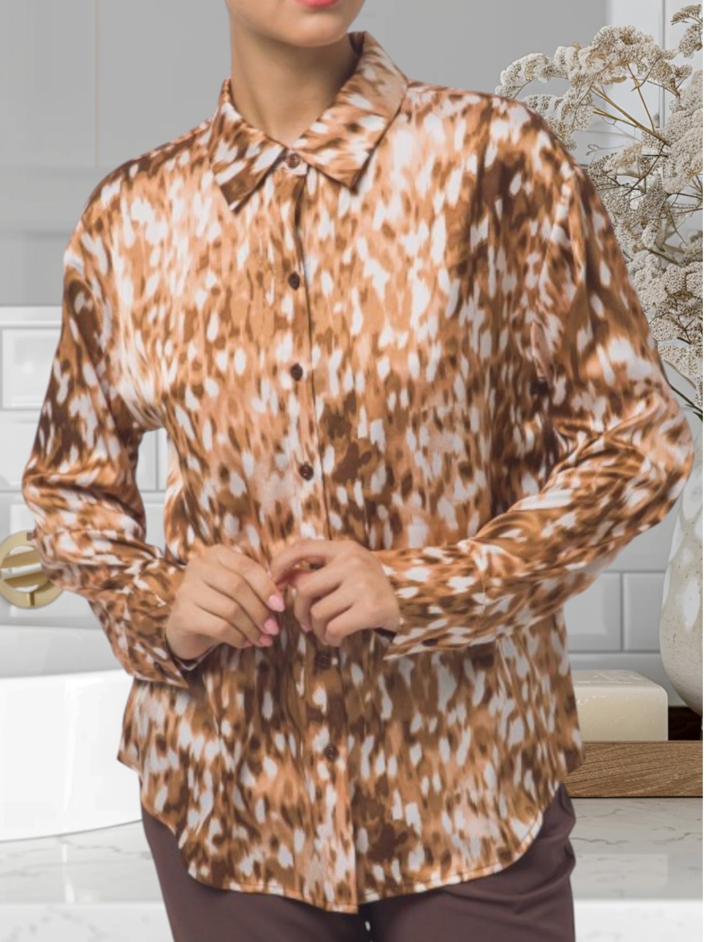 Bambi Print Blouse