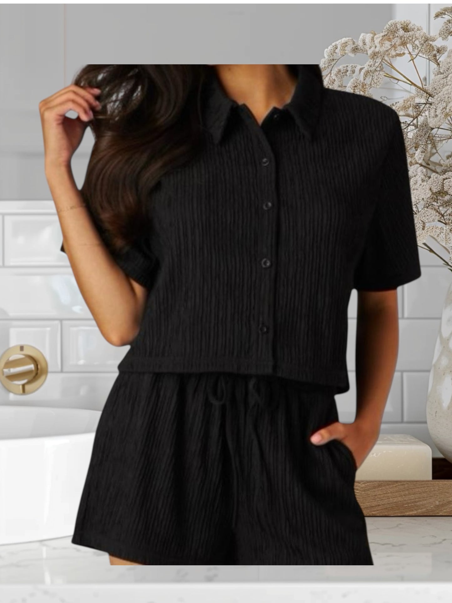 Jackeline 2pcs Set , short and top