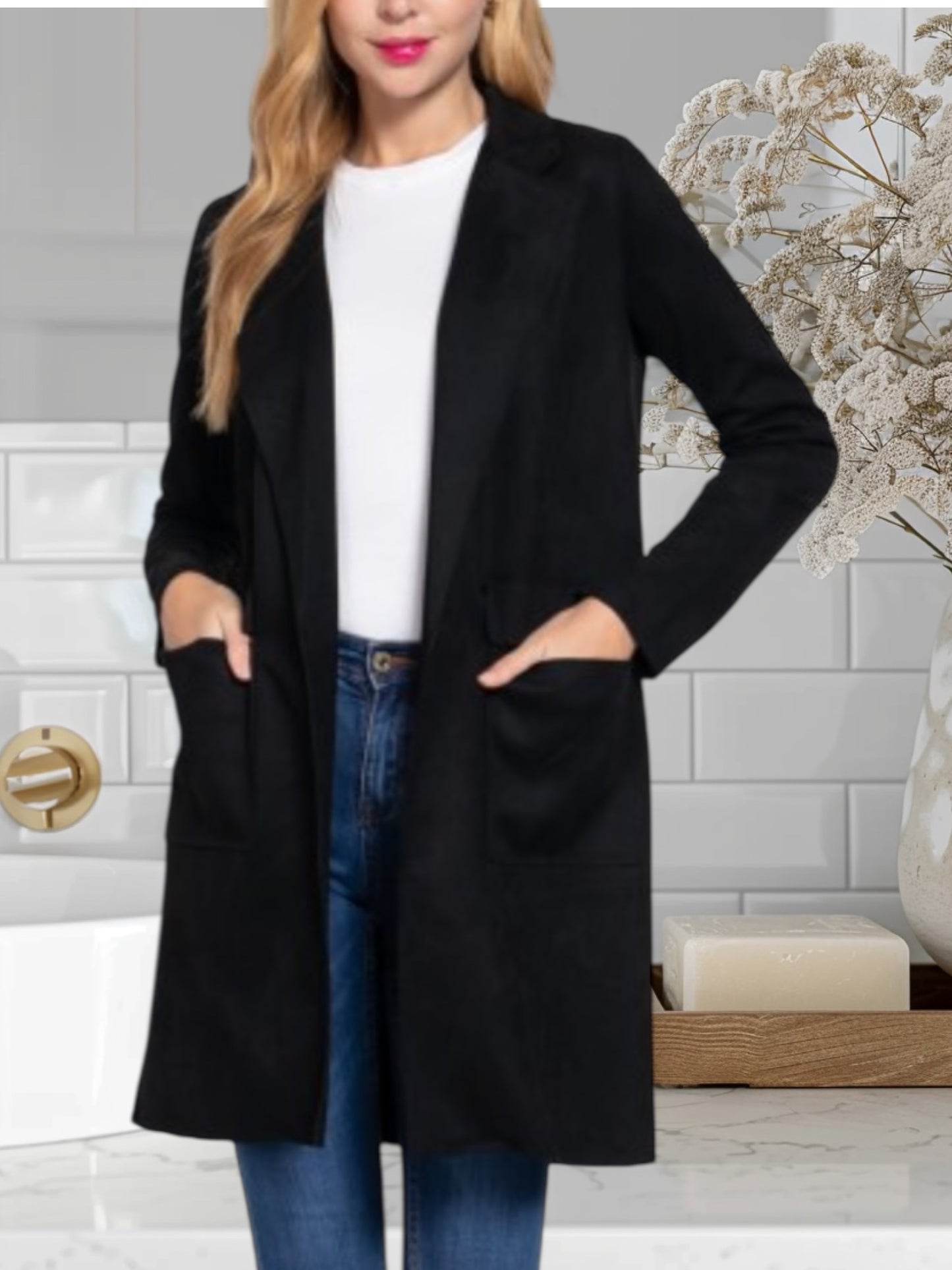 Faux Suede Jacket