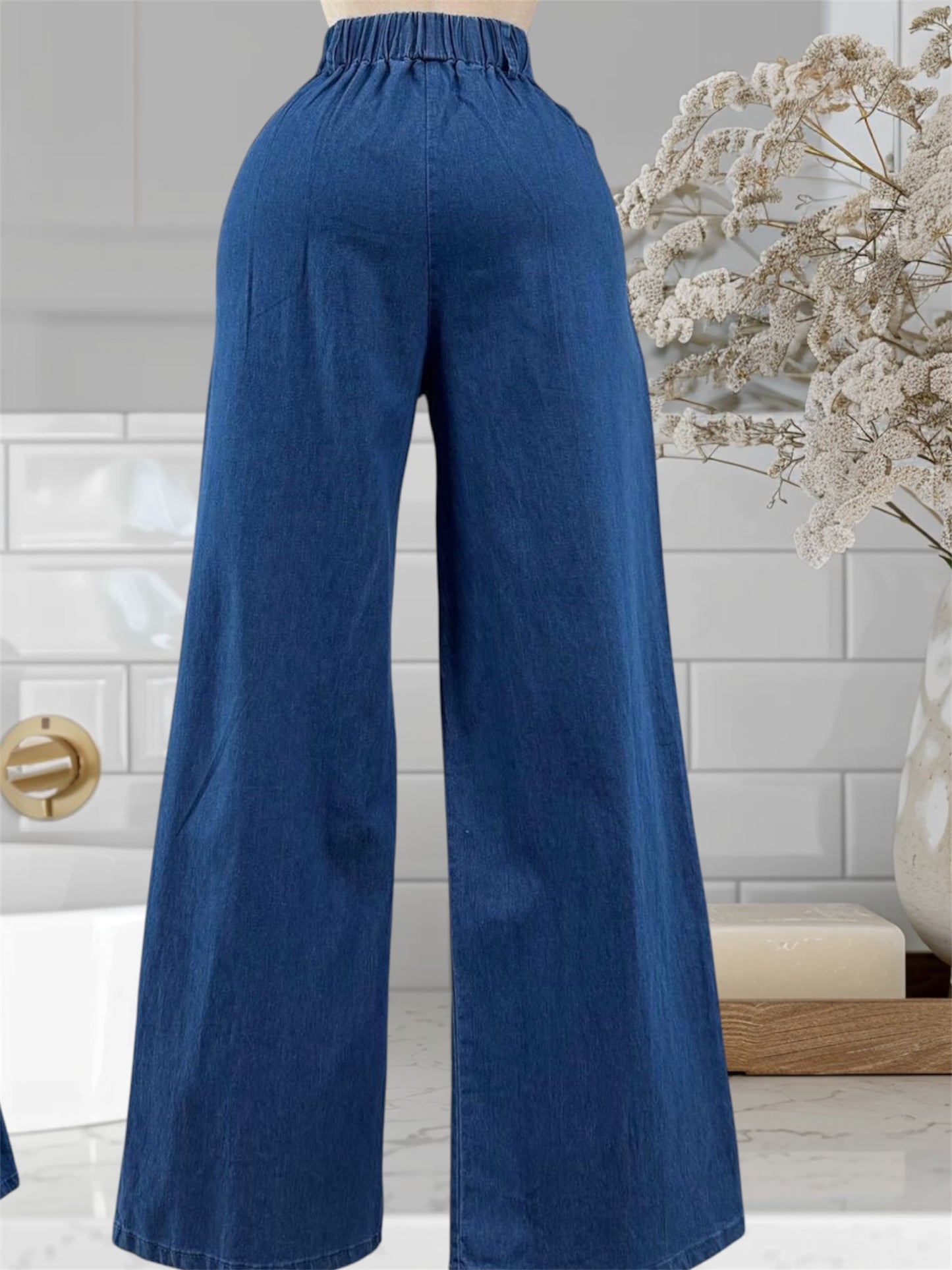 Denim Set Vest and Pants