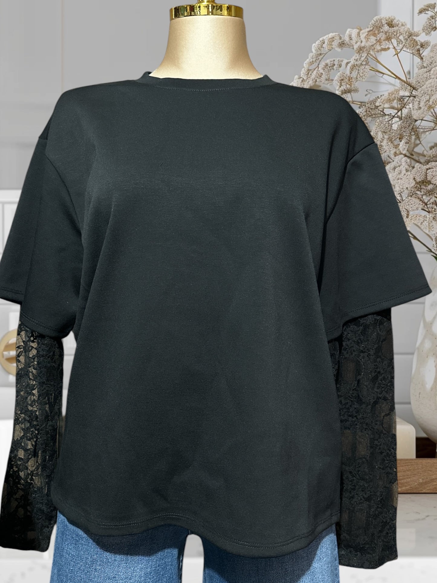 Lace Long Sleeve Top