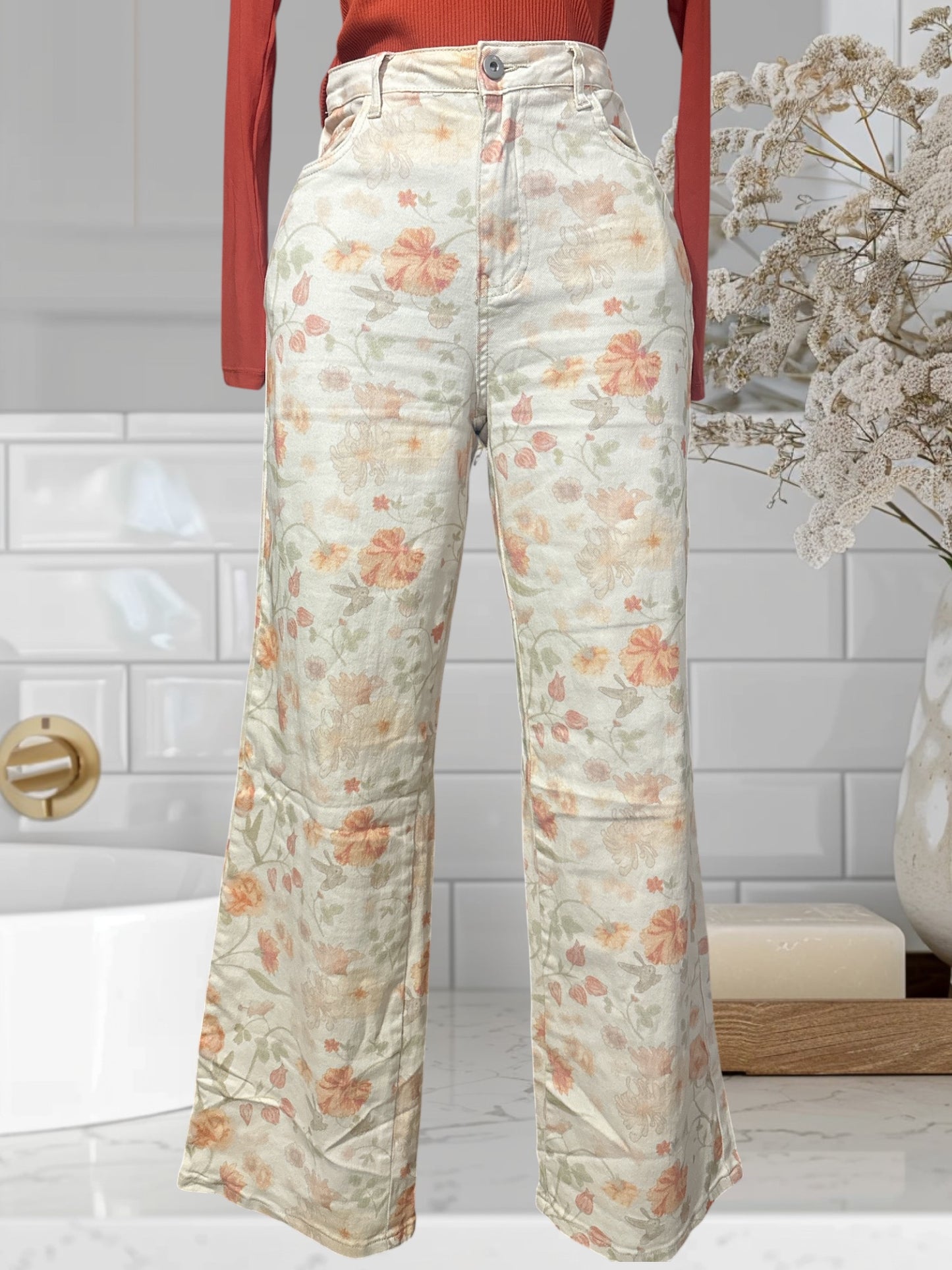 Floral Jean