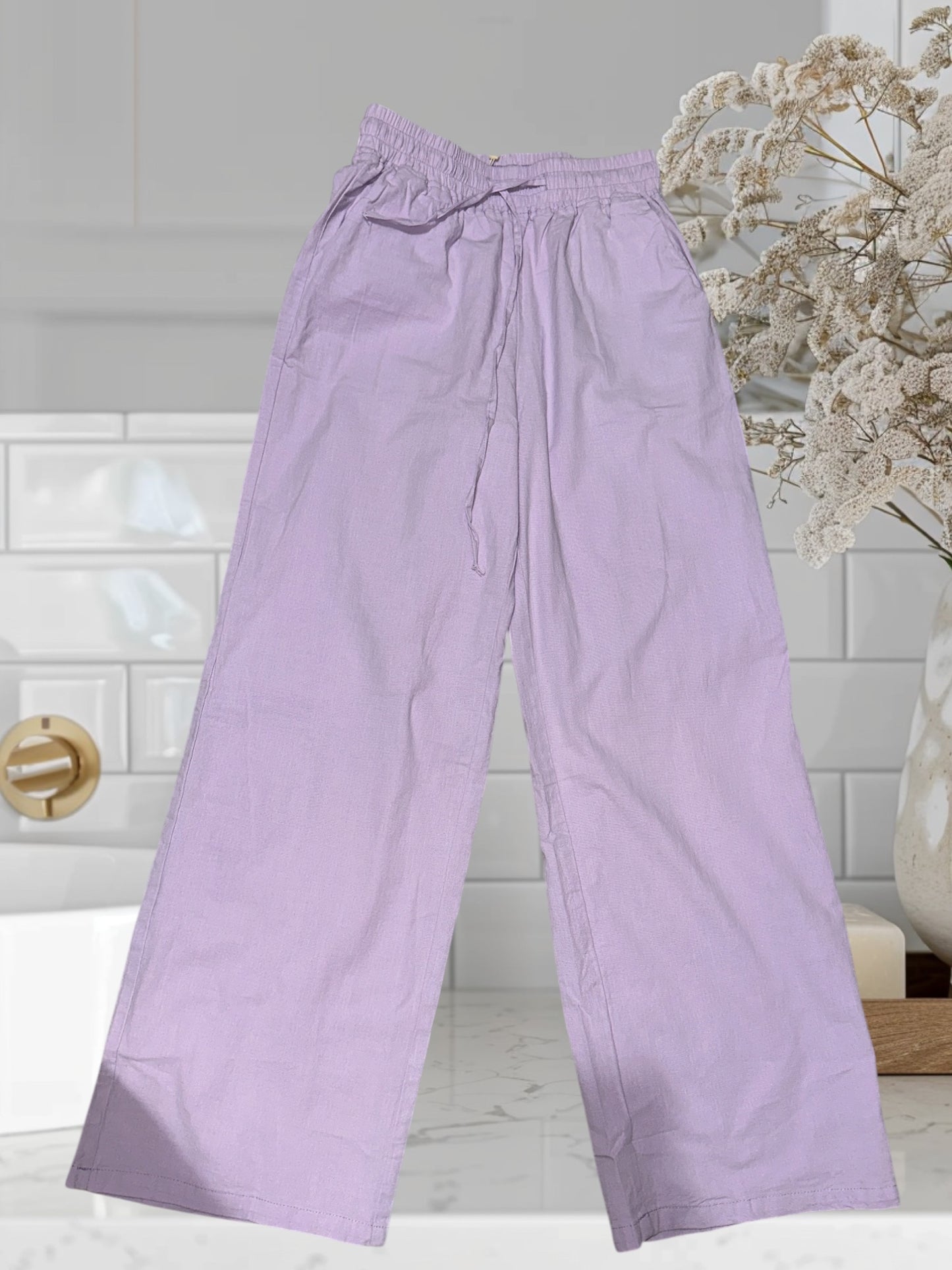 Elastic Waist Pants K-133