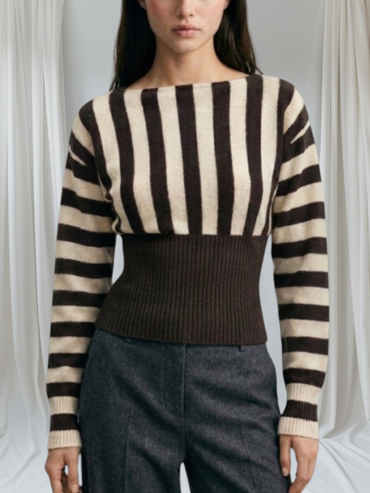 Long Sleeve Striped Top