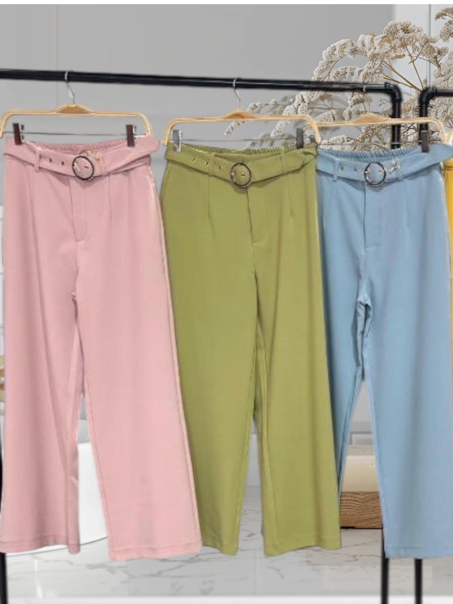 Capri  Pants with Belt