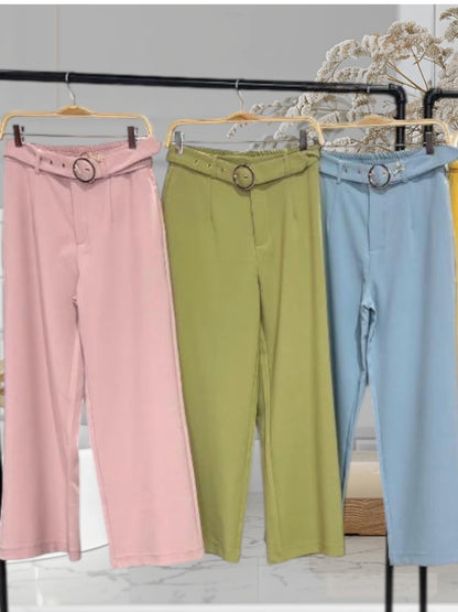 Capri  Pants with Belt