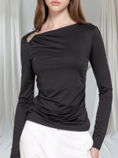 Asimmetric Long Sleeve Top