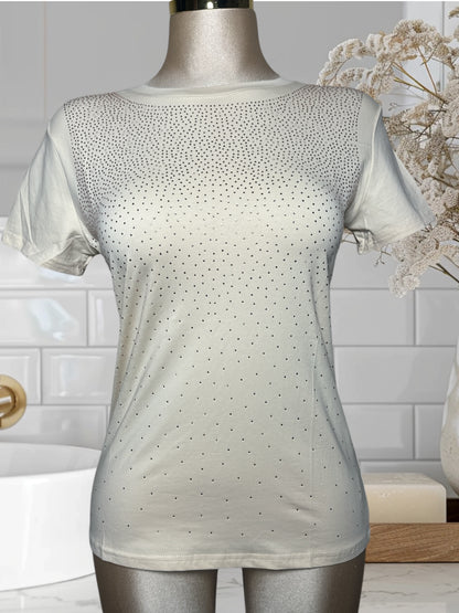 T-Shirt W/ Rhinestos