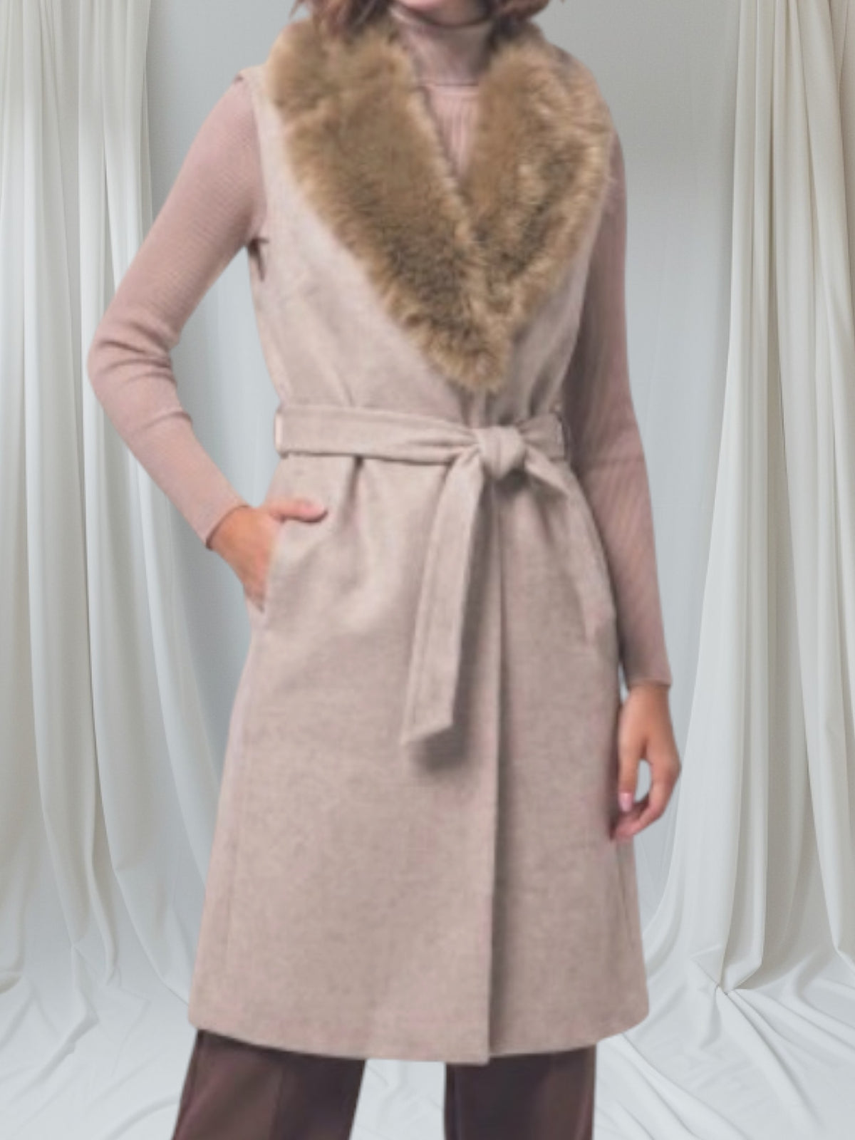 Fur Collar Vets Coat