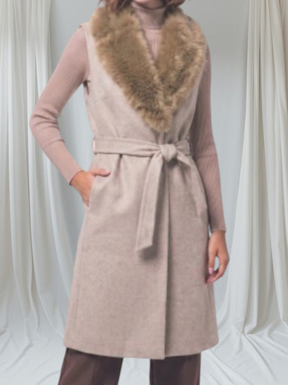 Fur Collar Vets Coat