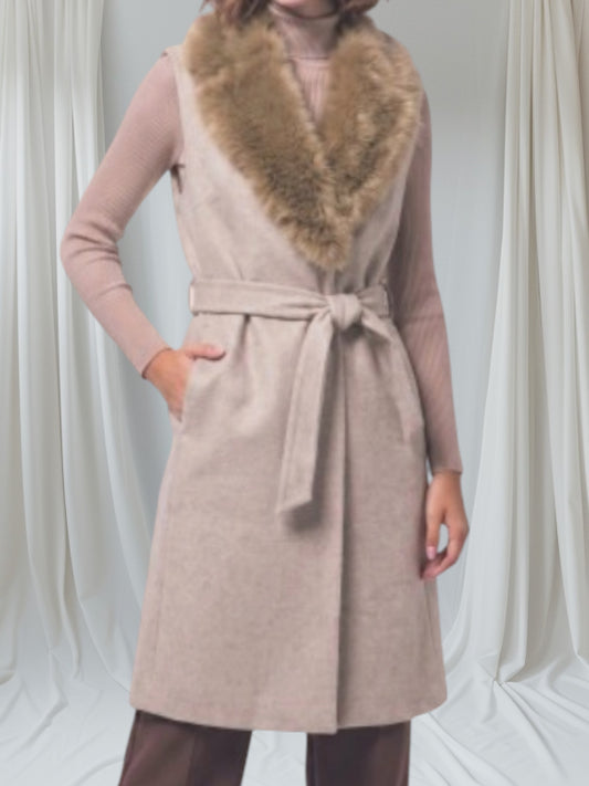 Fur Collar Vets Coat