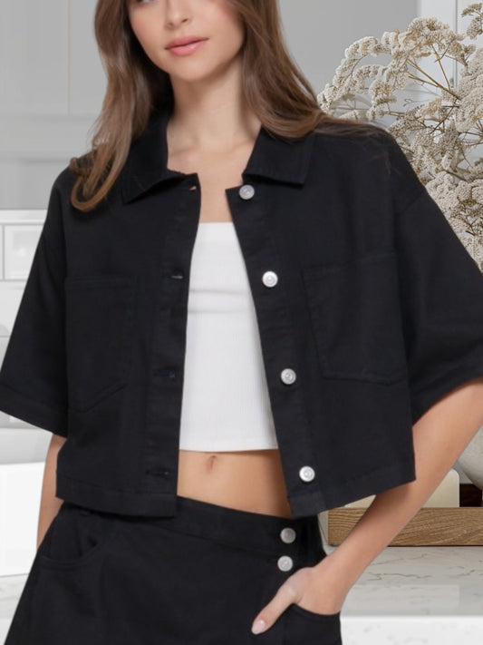 Oversized Crop Jacket