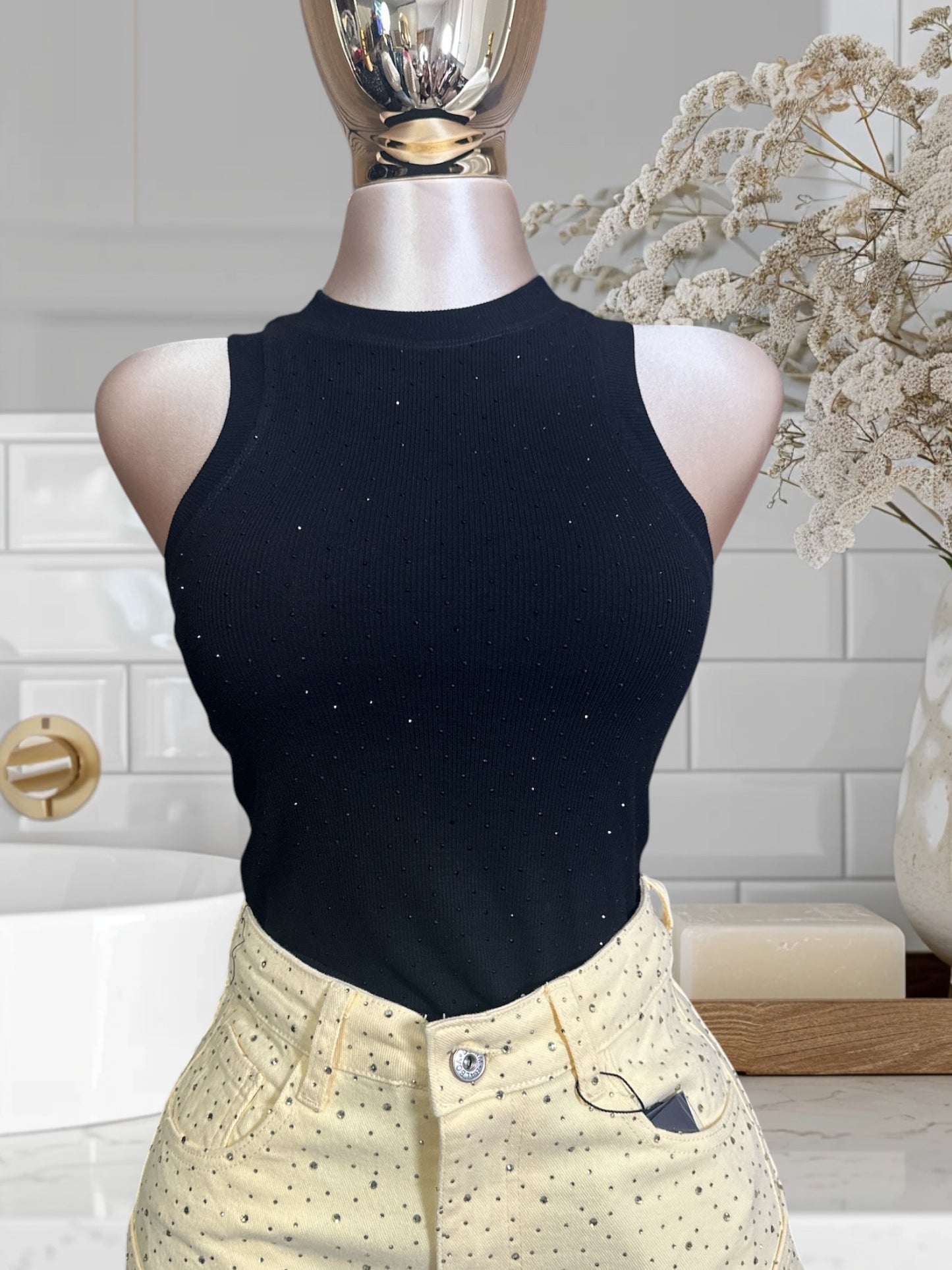 Top W/Rhinestones