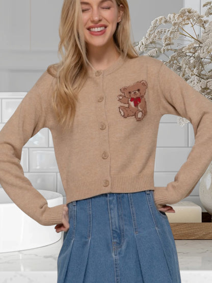 Embroidery Cardigan Sweater