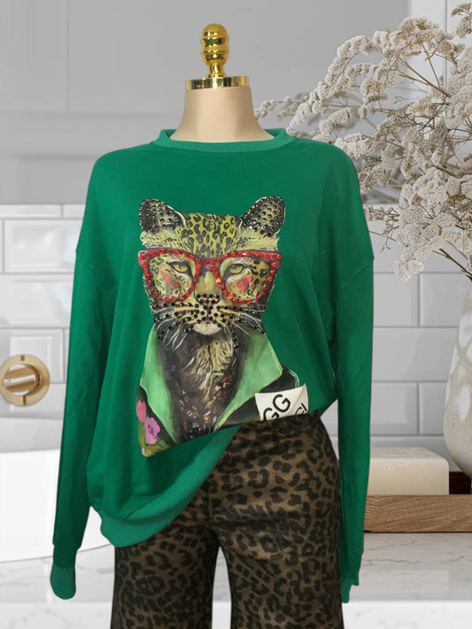 Oversized Embellished Sweatshirt