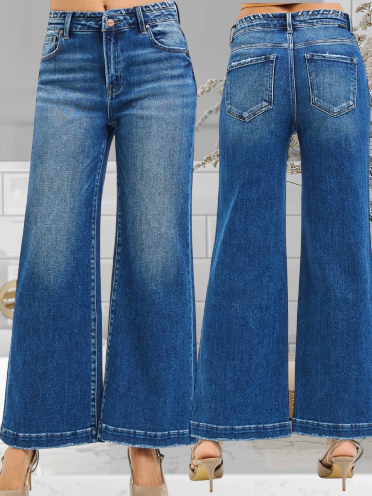 High Rise Wide Jeans 1628