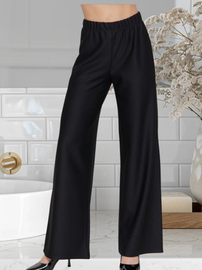 Elastic Waist Wide Leg