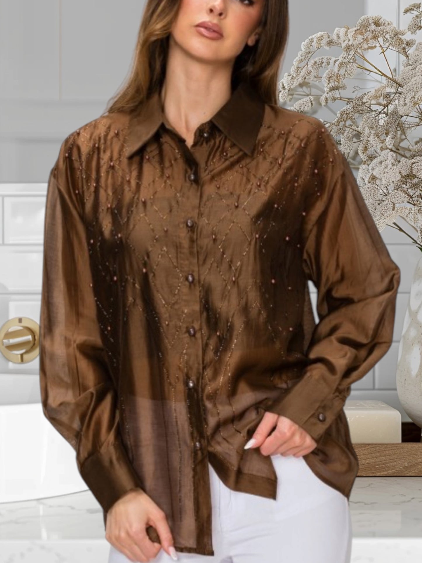 Blouse W Perls