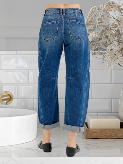 High Rise Barrel Jean 5901
