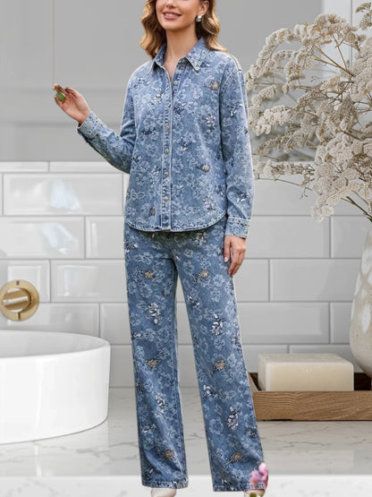 2 Pcs Denim Set
