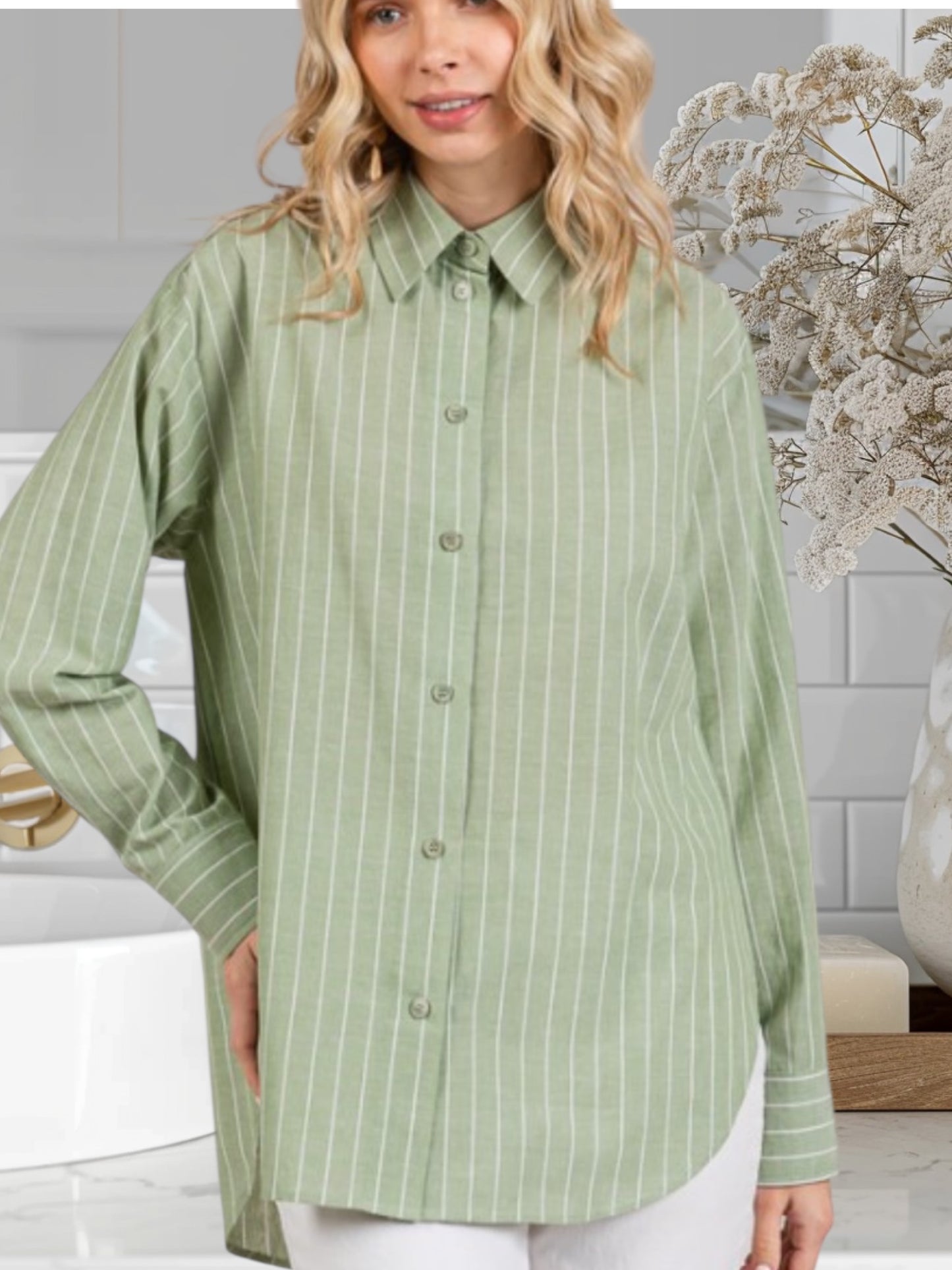 Striped Oversized Shirt
