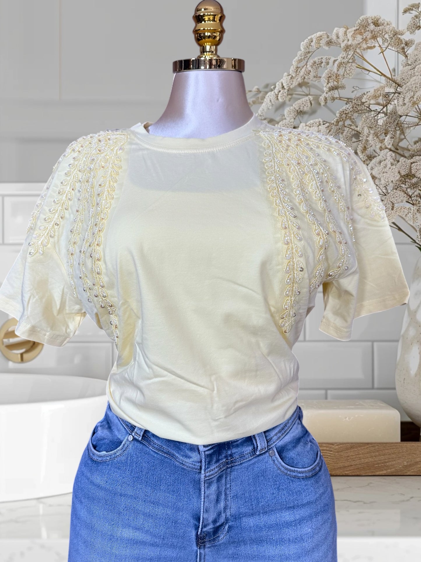 Embellished Sequin Blouse