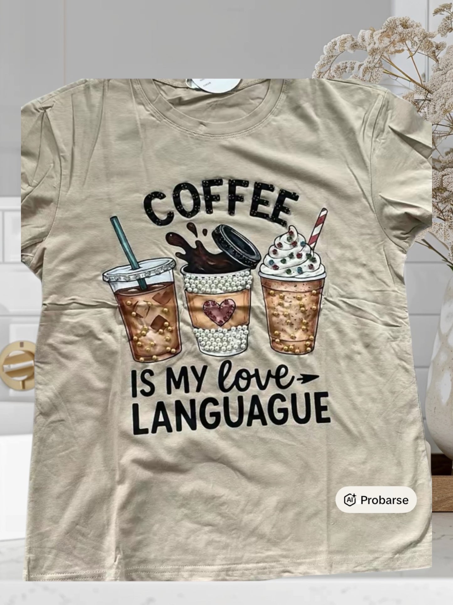 Coffe Graphic Design T-Shirt