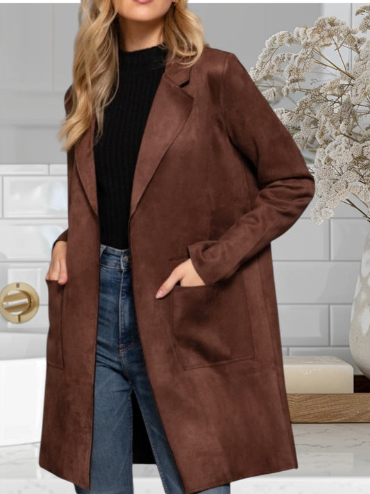 Faux Suede Jacket