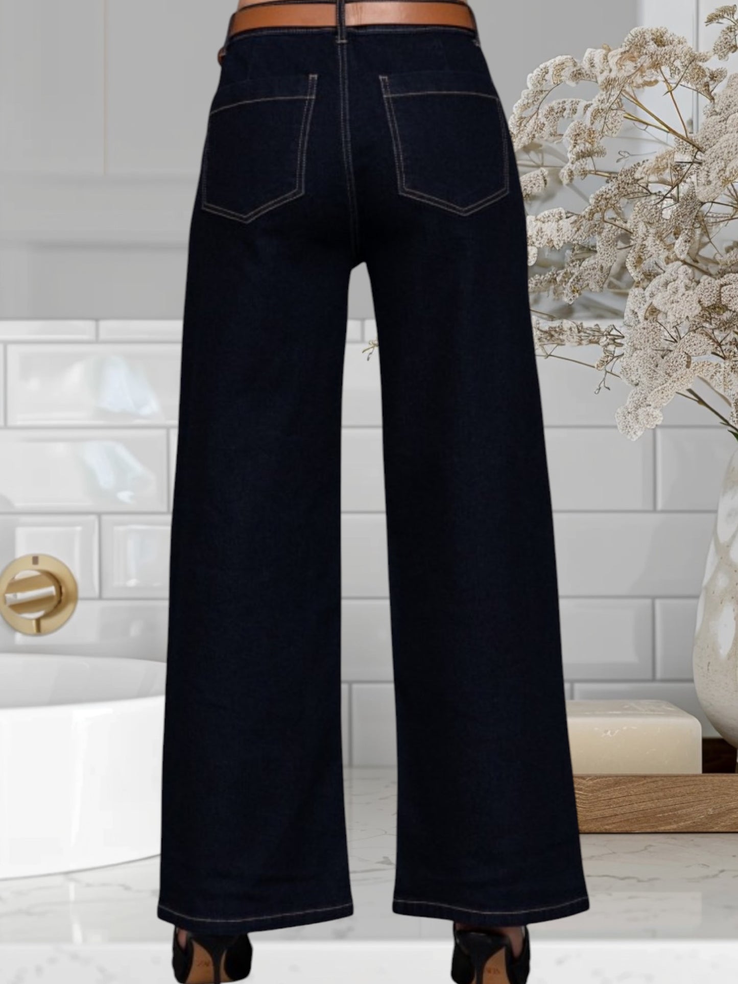 Denim Jean With Belt
