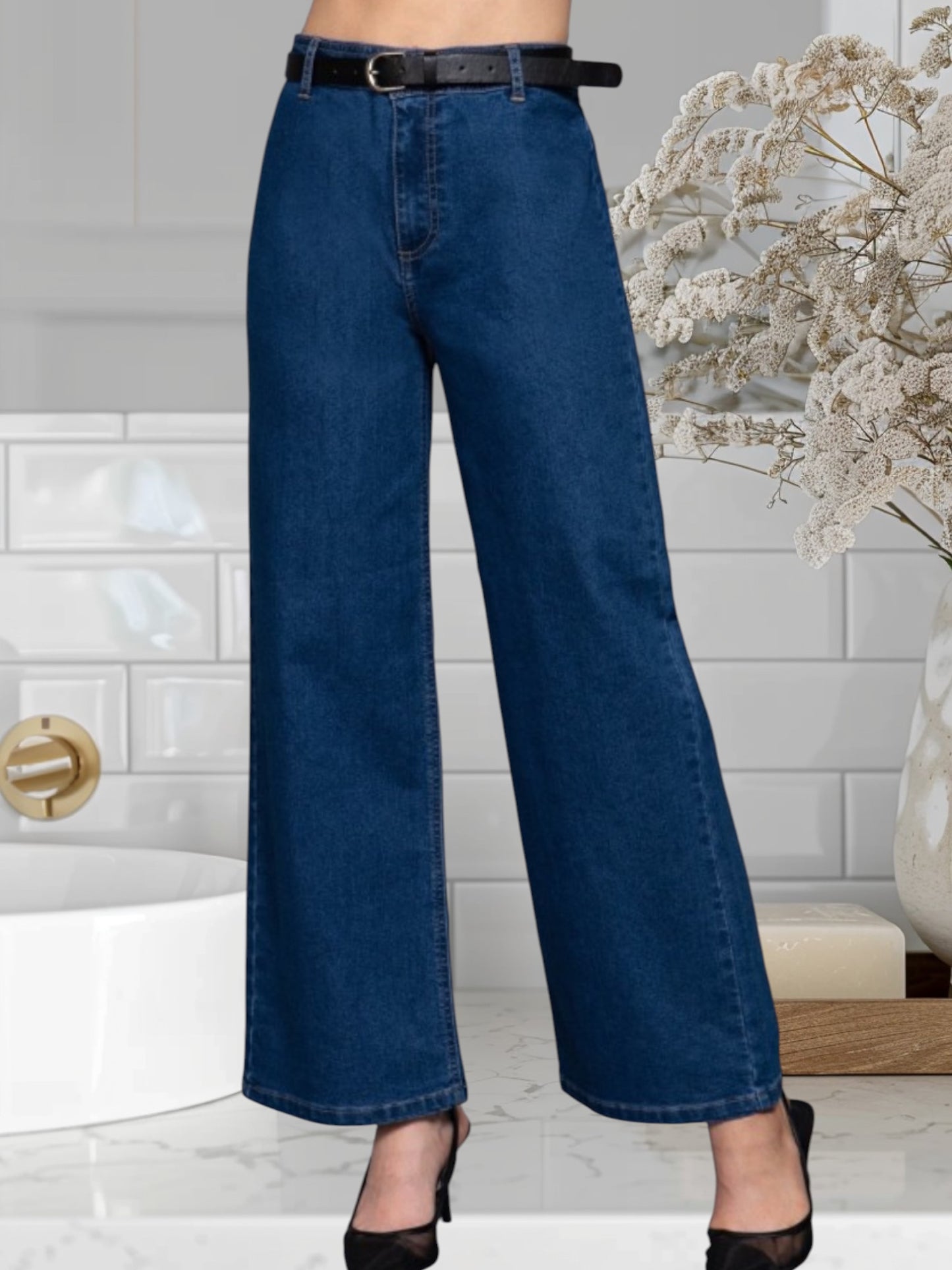 Denim Jean With Belt