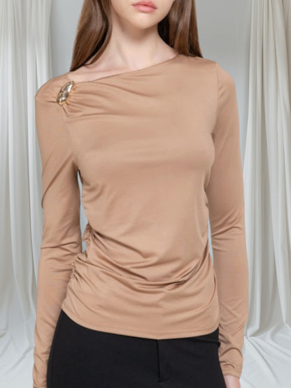 Asimmetric Long Sleeve Top