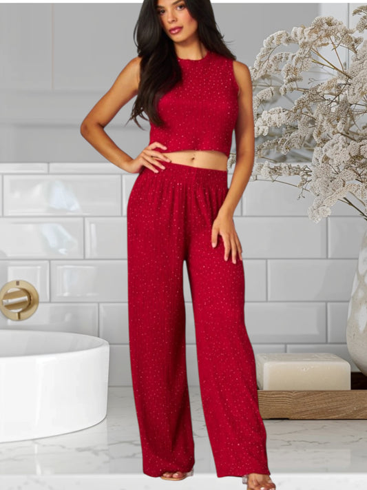 Gianna 2 Pcs Set With Rhinestos