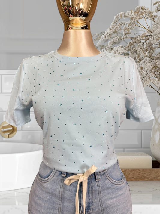Summer T-Shirt W/Rhinestones