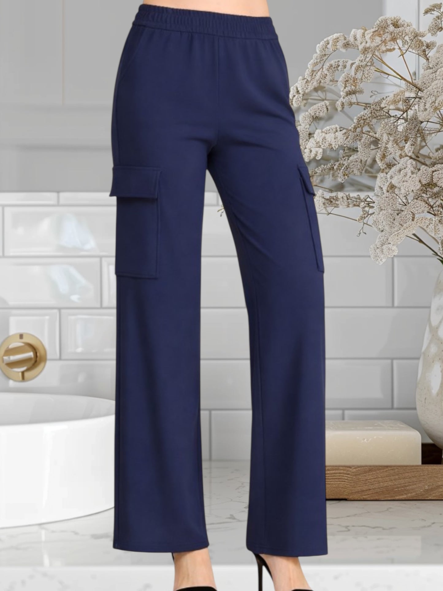 Cargo Pants Elastic Waist