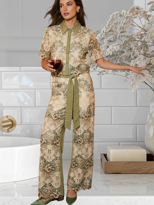 2 Pcs Floral Set