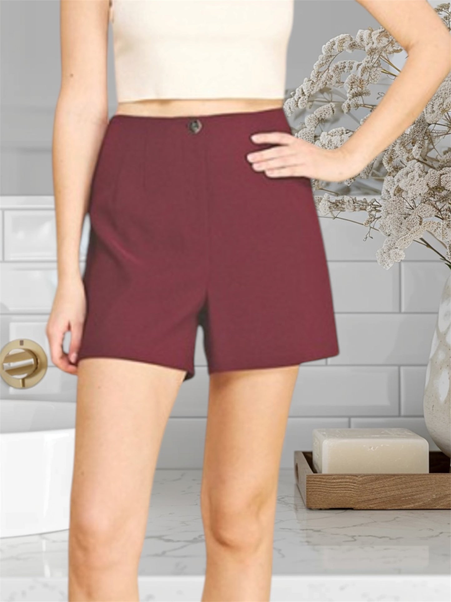Burgandy Short