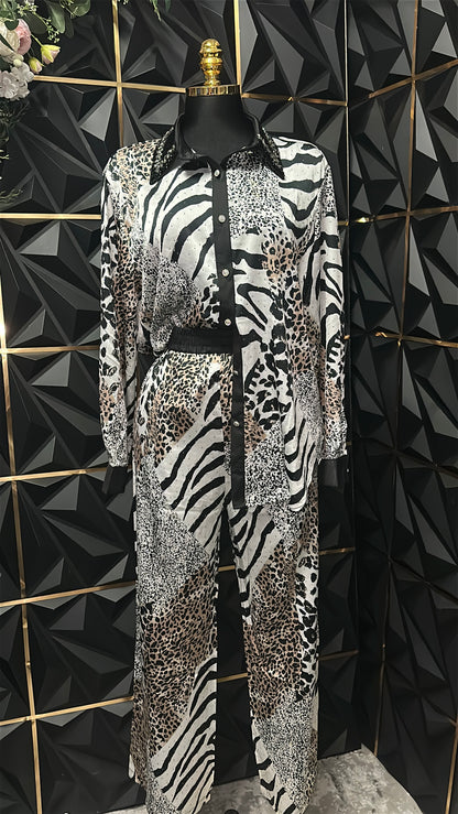 Zebra Set Con Rhinestones