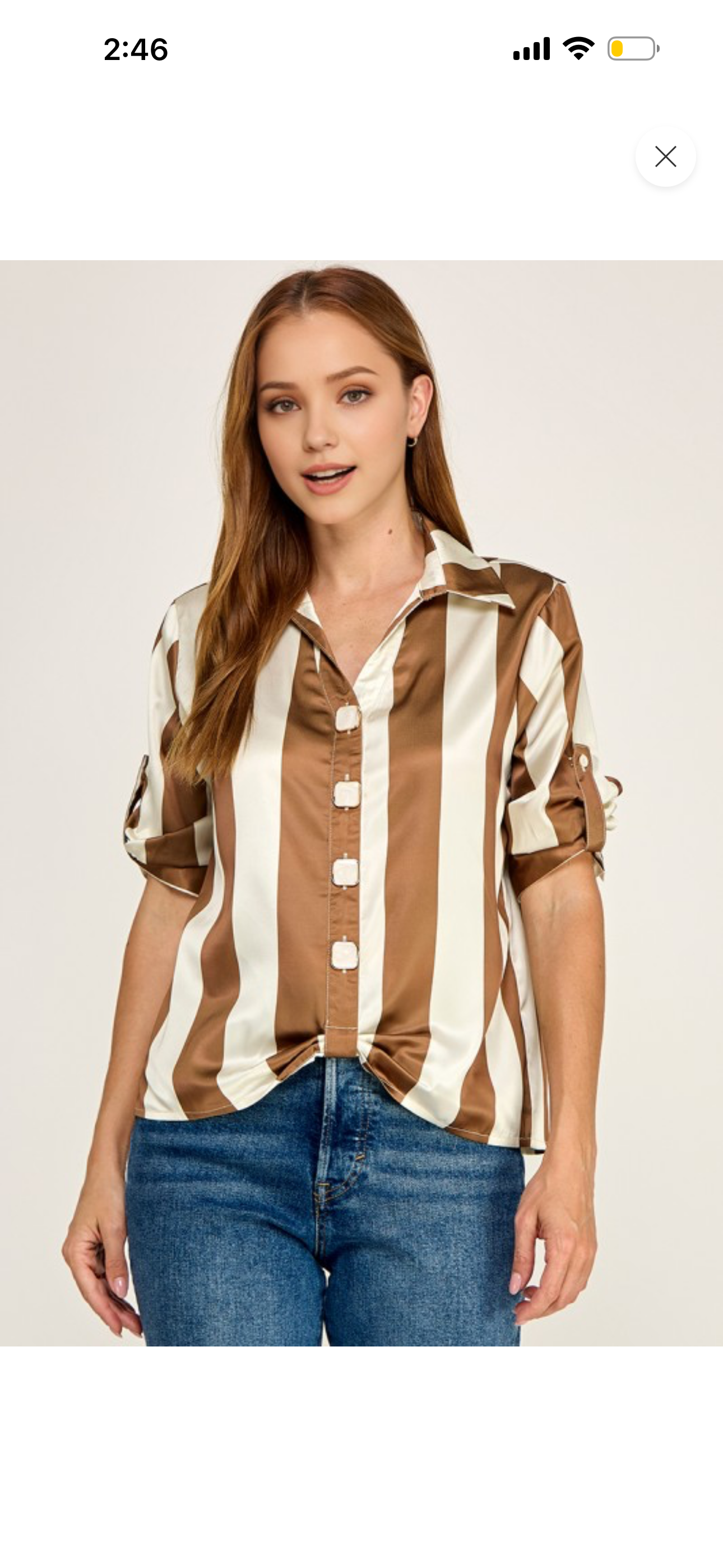Satin Stripe Blouse