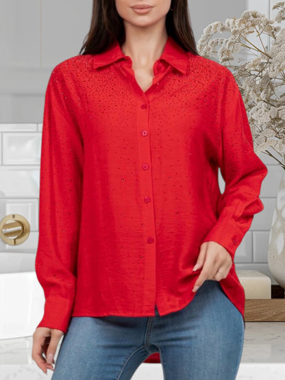 Tasha Blouses with Rhinestones
