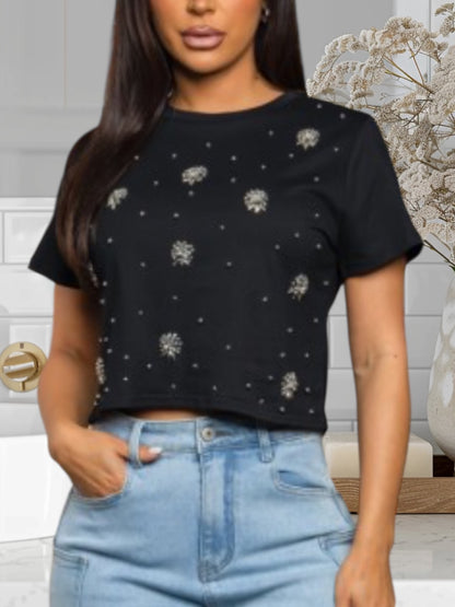 Embellishment Crop Top