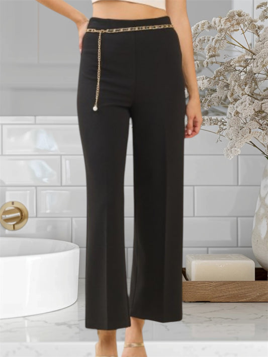 Black High Wist Pants 515